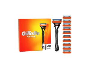 GILLETTE FUSION 5, 10 Refills + 1 STICK 100% GENUINE NEW STYLE PACK NEW & SEALED