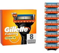 Gillette Fusion 5 Power Razor Blades, 8 Replacement Blades for Men's Wet Razors with 5 Blades