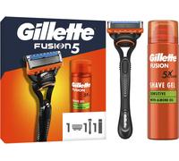 Gillette Fusion 5 Razor Gift Set ( Razor 1 up + Shave Gel 200ml Sensitive )