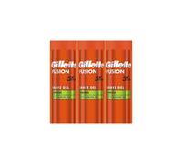 Gillette Fusion 5 Ultra Sensitive Men's Shaving Gel 200 ml (Pack of 3)