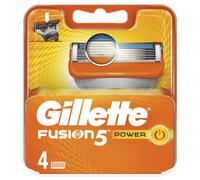 Gillette Fusion Power Mens Razor Blade Replacement Refill Cartridges - 4 Pack