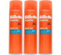 Gillette Fusion Shave Gel 200ml X 3
