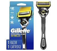 Gillette Fusion5 ProShield Razors, 5 Blade, Stainless Steel Handle, Box of 1, Men's Shaving Razor