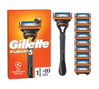 Fusion5 Men's Razor + 10 Razor Blade Refills with Precision Trimmer, 5 Anti-Friction Razor Blades