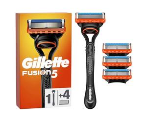 Gillette Fusion5 Razor for Men, 1 Gillette Razor, 4 Replacement Blades