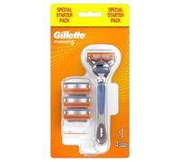Gillette Fusion5 Razor for Men + 3 Blades with 5 Anti-Friction Blades for a Shave You Barely Feel, Special Starter Pack