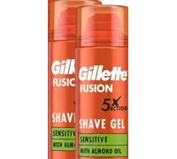 Gillette Fusion5 Ultra Sensitive Shaving Gel for Men 200ml x3