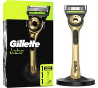 Gillette Labs Men's Razor With Champion Gold Exfoliating Bar, Reusable Handle And 1 Refill Cartridge GilletteLabs Has 5 Best Blades From The Brand, Comfortable Facial Shave