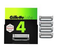 Gillette GilletteLabs Men's Razor Refills with Exfoliating Bar, Compatible Only with GilletteLabs Exfoliating Bar and Heated Razor Bar, 4 Razor Blade Cartridges