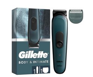 Gillette Intimate Body Hair Trimmer for Men, Pubic Hair and Ball Trimmer, Waterproof, Cordless Men's Body Groomer for Wet & Dry Shaving, Lifetime Sharp Blades,SkinFirst i3