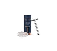 Gillette King C Double Edge Safety Razor for Men + 5 Platinum Coated Double Edge Blades, Gift Set Ideas for Him/Dad