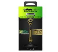 GilletteLabs with Exfoliating Bar Razor Champion Gold Edition 1 Pack