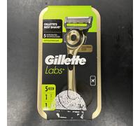 Gillette Labs with Exfoliating Bar | Champion Gold Edition | Magnetic Stand 2D
