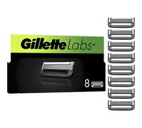 Gillette Labs with Exfoliating Bar and Heated Razor Blades, 8 Refills