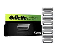 Gillette Labs with Exfoliating Bar and Heated Razor Blades, 8 Refills