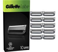 Gillette Labs with Exfoliating Bar and Heated Razor Blades, 10 Refills