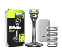 Gillette Labs With Exfoliating Bar, Gillette Men's Razor 1 Handle, 5 Blade Refills, With Travel Case, Gift Box Idea For Men