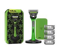 Gillette Labs with Exfoliating Bar Razor, Razer Limited Edition, Men’s Razor, 5 Blade System, Exfoliating Technology, 2D FlexDisc Design, Includes Travel Case, Magnetic Stand