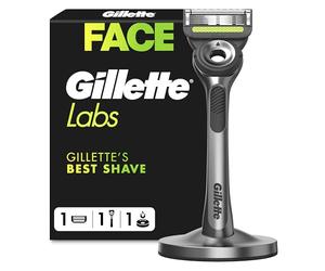 Gillette Labs with Exfoliating Rod, Men's Razor, 1 Handle - 1 Replacement Blade