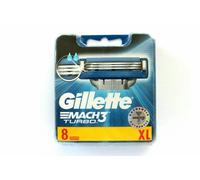 Gillette Mach3 Turbo Men's Replacement Razor Shaving Blades - 8 Pack of Refills