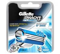 GILLETTE MACH 3 TURBO CARTRIDGES - 4 CARTRIDGES