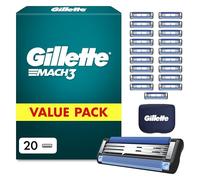 Gillette Mach3, 3-Bladed Razor Blade Refills for Men - 20 Count