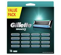 Gillette Mach3 Base Razor for Men, 16 Gillette Razor Blade Refill, With Lubrication Strip for a Smooth Glide and NEW Blade Coating Designed to Reduce