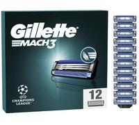 Gillette MACH3 Mens Razor Blades, Pack of 12 Refills 36 Weeks Shaving