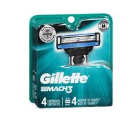 Gillette Mach3 Razor Refills for Men, 4 Razor Blade Refills
