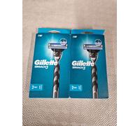 Gillette Mach3 Men's 2x Razor Handle and 2 Refills Cartridges