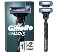 Gillette Mach3 Men's Razor - 2 Blades, Engineered with Precision Cut Steel for Up to 15 Shaves Per Blade