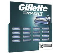 Gillette Mach3 Mens Razor With 16 Blade Refills Lubrication Strip Smooth Glide
