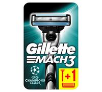 Gillette Mach3 Razor + 1 Blade for Men with Stronger-Than-Steel Blades