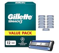 Gillette Mach3 Men’s Razor Blade Refills, 12 Count