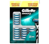 Gillette Mach3 Razor Blades for Men - Pack of 20