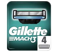 Gillette Mach3 Razor Refills for Men, 4 Razor Blade Refills
