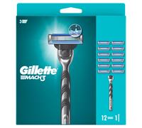 Gillette Mach3 Razor for Men, 1 Handle & 12 Blade Refills