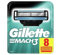 Gillette Mach3 Razor Blades for Men with Stronger-Than-Steel Blades, 8 Refills (Packaging May Vary)