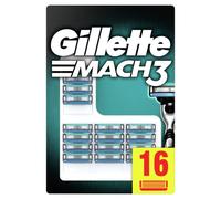 Gillette Mach3 Replacement Razor Blades for Men, 16 Pcs Made of Precision Cut Steel Provides Shaving Up To 15 Times Per Blade
