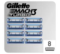 Gillette Mach3 Turbo Men's Razor Blades, Pack of 8