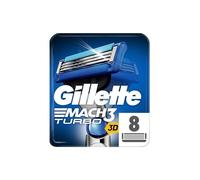Gillette Mach3 Turbo Razor Blades for Men 8 Refills