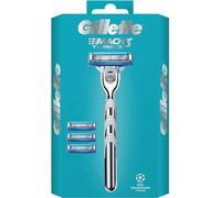 Gillette Mach3 Turbo Razor for Men + 3 Stronger-Than-Steel Refill Blades