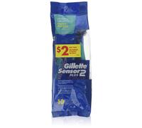 Gillette Mens Sensor 2 Plus Disposable Razor (10 Count)