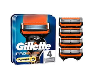 Gillette ProGlide Power Razor Blades, 4 Replacement Blades for Men's Wet Razors with 5-Blade Blade, Pack of 4