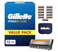 Gillette ProGlide Razor Blade Refills for Men, 12 Count - 5 Anti-Friction Blades, FlexBall Technology, Precision Trimmer, Enhanced Lubrastrip, Includes Blade Cover