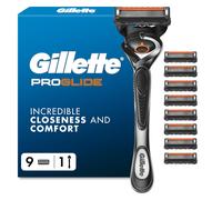 Gillette ProGlide Razor for Men, 1 Handle & 9 Blade Refills