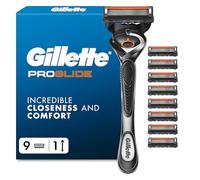 Gillette Proglide Razor For Men with 9 Blade Cartridge Refills