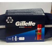 Gillette ProGlide Washbag Gift Set - FlexBall Razor + Shaving Gel + Travel Bag