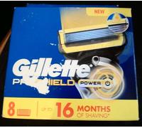 Gillette ProShield Power Mens Razor Blade Refills, 8 Pack