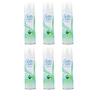 Gillette Satin Care Shaving Gel for Sensitive Skin, 200ml, Pack of 6